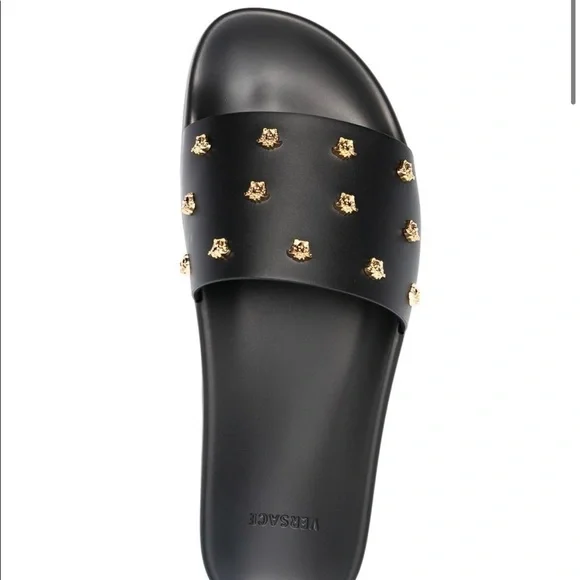 Versace Medusa Stud leather slides - Picture 1 of 5
